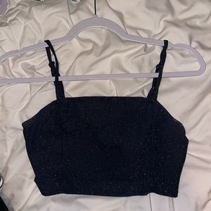 Sparkly dark blue top